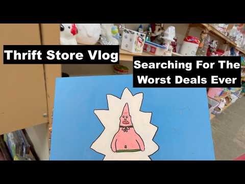 ASMR Gum Chewing Thrift Store Vlog | Searching For Worst Deals Ever | Whispered Voice Over