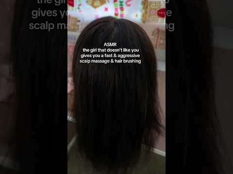 ASMR Fast & Aggressive scalp massage & hair brushing 😴
