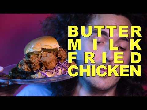 ASMR Eating HUGE Buttermilk Fried Chicken Sandwich 먹방