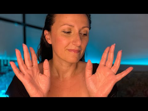 Ti Massaggio VISO • COLLO • SPALLE con Olio ✨ lotion sounds & layered sounds ✨ ASMR for sleep