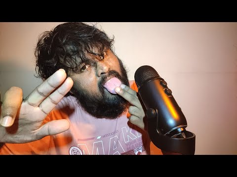 ASMR Mouth Sounds Spit Painting