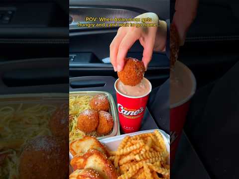When Asian mom gets hungry and can’t wait to go home… #food #eating #mukbang #raisingcanes #chicken