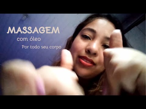 ASMR MASSAGEM PARA PURO RELAXAMENTO, dos pés à cabeça 🍀🌷