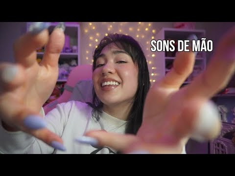 ASMR RÁPIDO | Massagem com Sons de Mão (com e sem anéis e sons de creme)