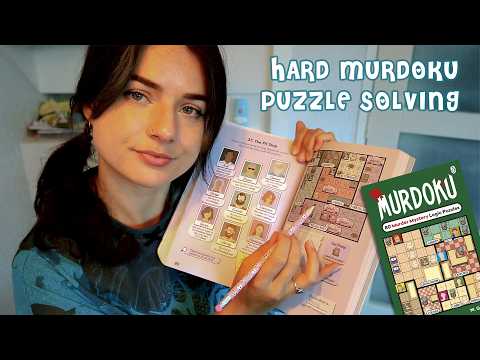 ASMR Solving Hard Murdoku Puzzles Level 38-40 🧩 Soft Spoken, Pencil Sounds