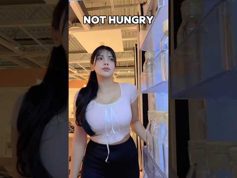 When you’re hungry VS not #shorts #funny