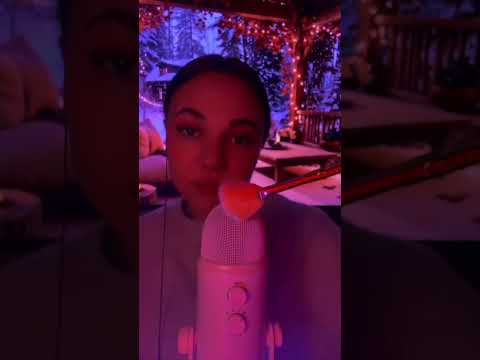 Glitter brush 🌌 #asmr #hsyasmr #glitter #shine #visualasmr