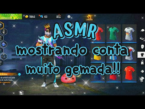 asmr free fire | mostrando conta *muito gemada* de inscrito parte 2