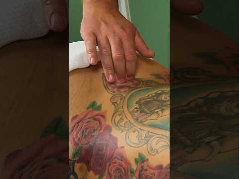 Light Touch Tracing During a massage 💆‍♂️ ✨️