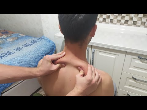 ASMR Relaxing NECK and BACK MASSAGE - Back Scratching