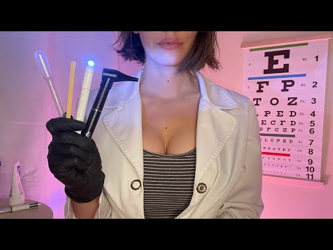 ASMR FRANÇAIS 🩺 RP DOCTEUR : Examen médical de rentrée COMPLET (yeux, oreilles, nerfs crâniens...)