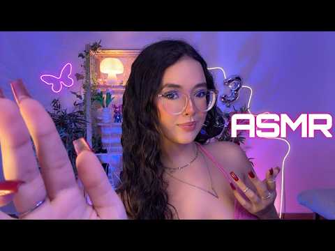 ASMR MOUTH SOUNDS 👄🌧️ | plucking + removendo energias negativas ⭐️