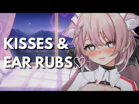 ASMR Layered Kisses & Ear Rubs ♡ (Binaural) (3DIO)
