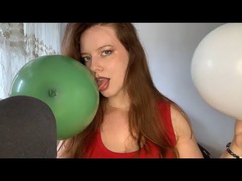 ASMR | 🎈 Balloons Tapping, Kissing and Scratching  🎈❤️💙🫧