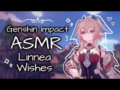 wishing for linnea! ₊˚⊹♡ genshin asmr ♡⊹˚₊ binaural whispers, keyboard sounds
