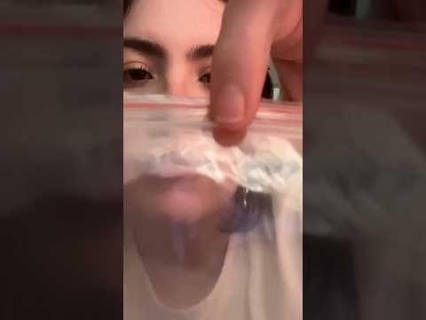 Nossa, o tanto que eu gostei do barulho fechando esse saquinho 🤤 #asmr