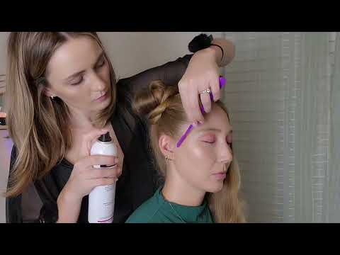 ASMR Perfectionist Twin Space Buns Hairstyle with Mini Comb Perfecting & Finishing Touches for Sleep