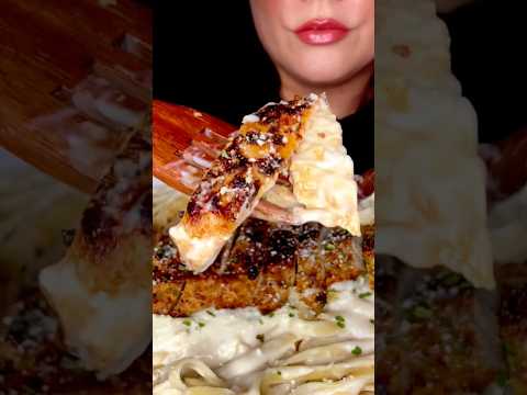 CHICKEN FETTUCCINE ALFREDO #asmr #noodles #food