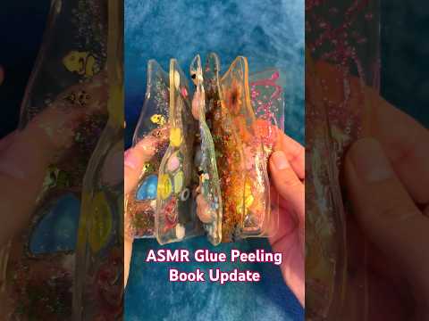 ASMR Glue Peeling Book Update! Super Tingly Sticky Sounds ✨ #asmr #asmrvideo