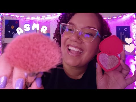 ASMR IRMÃ BOA MAQUIANDO VOCÊ 💕✨