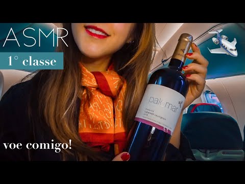 ASMR  ROLEPLAY FIRST CLASS - voe comigo de 1º Classe para a AUSTRÁLIA!