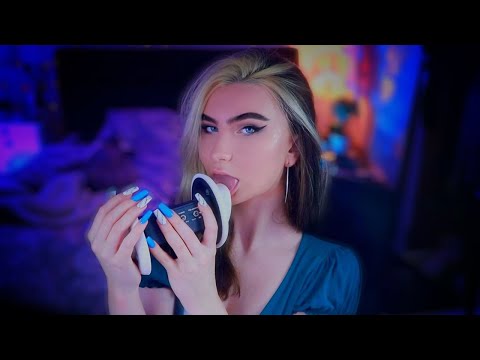 ASMR Slow & Sticky Earlicking - Intense, Slow Ear Noms For Soothing Sleep & Relaxation