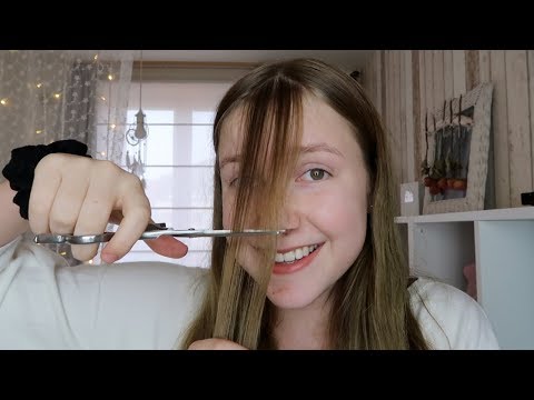 ASMR cutting fringe bangs