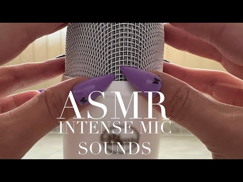 ASMR Intense Mic Sounds / Mic Brushing, Scratching (no talking)