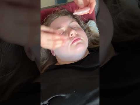 ASMR Gua Sha Facial #asmrmassage #guasha #tingles #oddlysatisfying