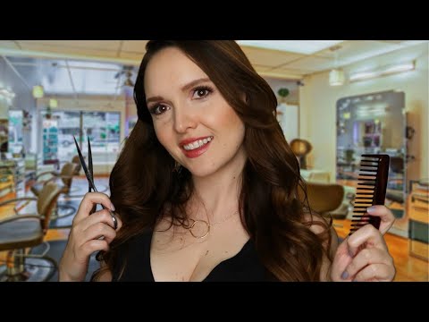 ASMR 💈 Men's Haircut and Beard Trim Roleplay ✂️  || Scissors, spray bottle, massage