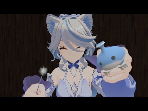 ASMR | Furina cleans your face!!🩵🧼 | VRCHAT ASMR ROLEPLAY