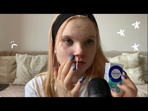 Doing unplanned ASMR while I’m sick 👻 tapping, tracing, scratching