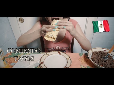 ⭐️ASMR Español⭐️❤️Comiendo y haciendo tacos❤️Comida mexicana❤️ Eating asmr ❤️