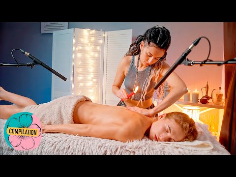 ASMR Massage with Oils, Lotions, Wax & More by Anna (Compilation)