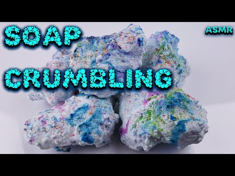 ASMR Satisfying Paste Covered Microwaved Soap Crumbling - Relaxing ASMR Sleep