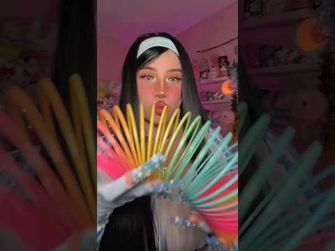 Major Tingles⚠️🤭 Slinky Tunnel w/ Finger Flutters!🌈 #asmrtingles #asmr #shorts