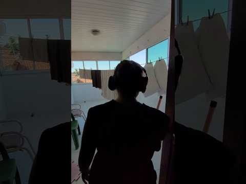 limpeza da varanda de 1hr em 2min #asmr #fypage #faxina