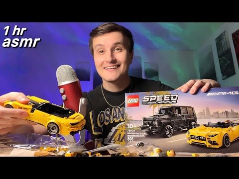 1 HOUR ASMR | Lego Building & Drinking with Me 🏎️💤