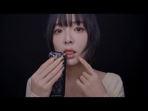 ASMR Tongue Actions & Mic Biting (Mouth Sounds)