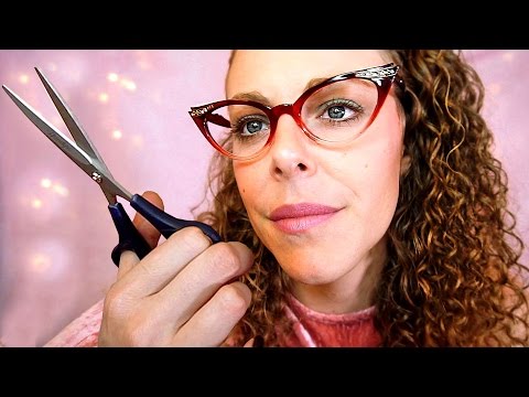 AWESOME ASMR Haircut Role Play Salon Visit! Binaural Hair & Scissor Sounds