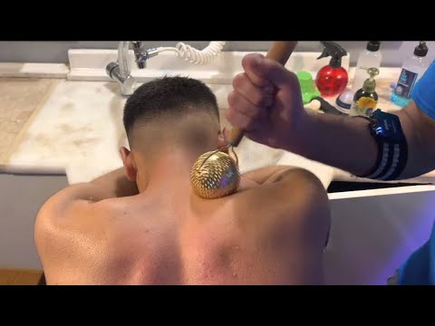 Perfect Massage Therapy and Skin Care with ASMR Barber Massage Tools