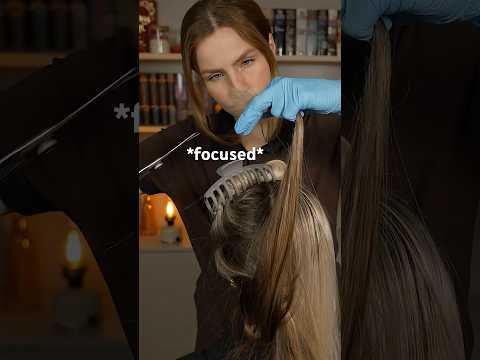 ASMR *extremely* Focused REAL HAIRCUT  #asmrhaircut