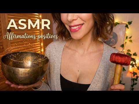 ASMR FR 🕉️ Affirmations positives & Bol chantant Tibétain : méditation guidée pour dormir 🛌 😴 💤 🎧