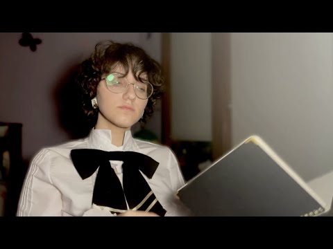 ASMR Reading Poetry - but it's a Little Spooky ~ 😈 Soft Melodic Whispers