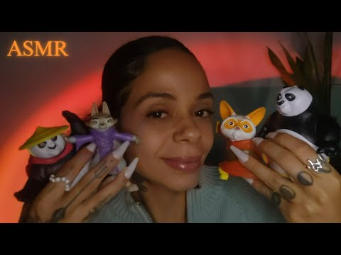 ASMR CASEIRO Kung Fu Panda 4 | Brinquedos Burger King | Tapping