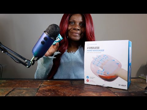 Cordless Hand Massager Unboxing ASMR Chewing Gum Sounds