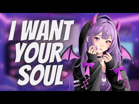 Accidentally summoning a bratty demon for tingles (F4A) [ASMR] [Cuddles] [Heartbeats] [Breathing]