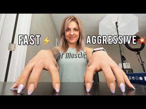 💥ASMR 100+ FAST & AGGRESSIVE TRIGGERS (UNPREDICTABLE 🤸🏼‍♀️)