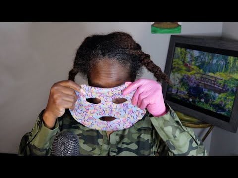 Doing A Sprinkle Mask & Preparing Hair For Wig ASMR Skincare Sounds