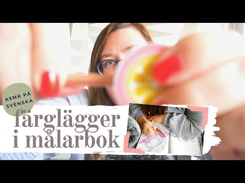 Jag viskar och färglägger med kritpennor (ASMR)